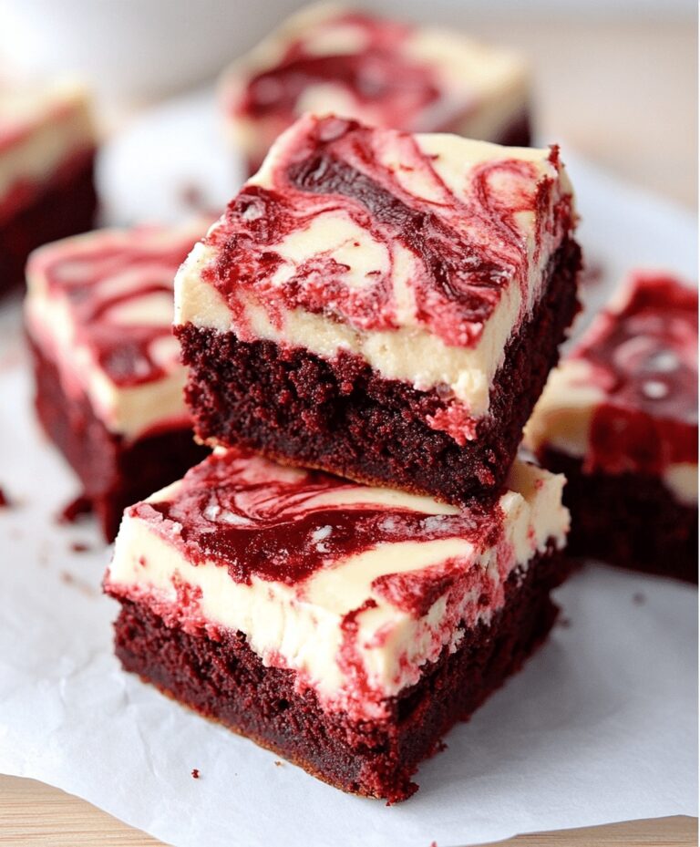 Delightful Red Velvet Cheesecake Swirl Brownies Recipe