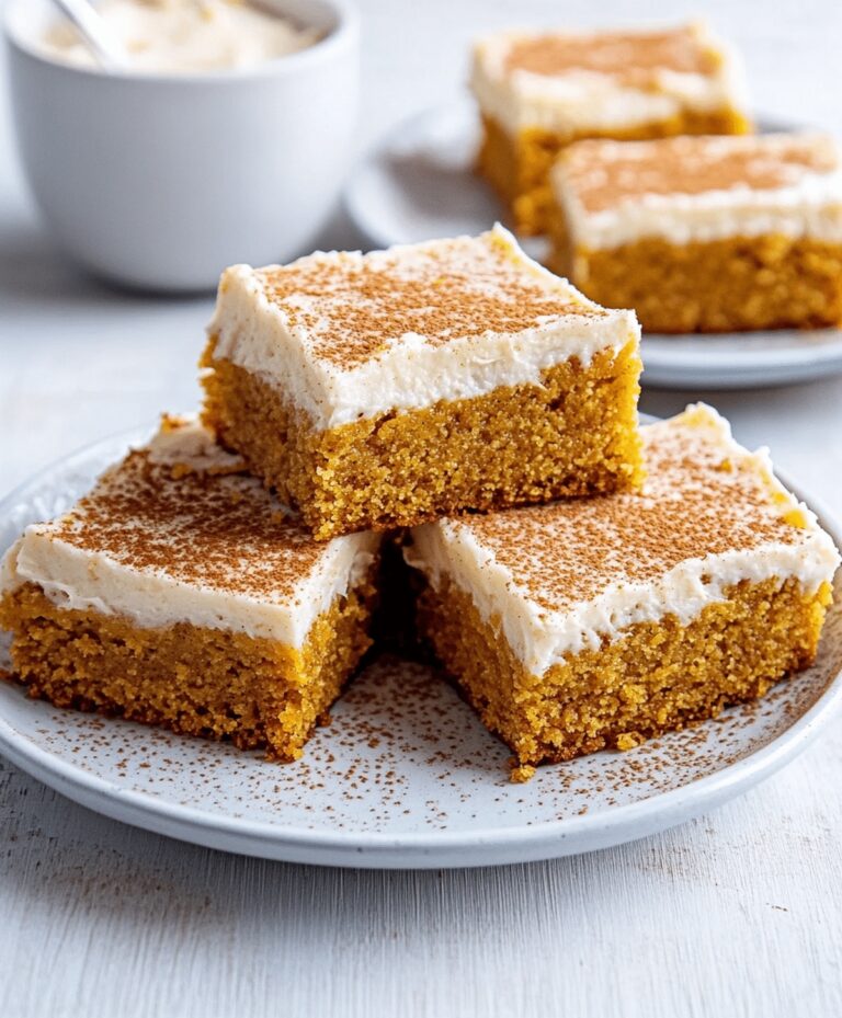 Moist Pumpkin Bars With Cream Cheese Frosting Recipe