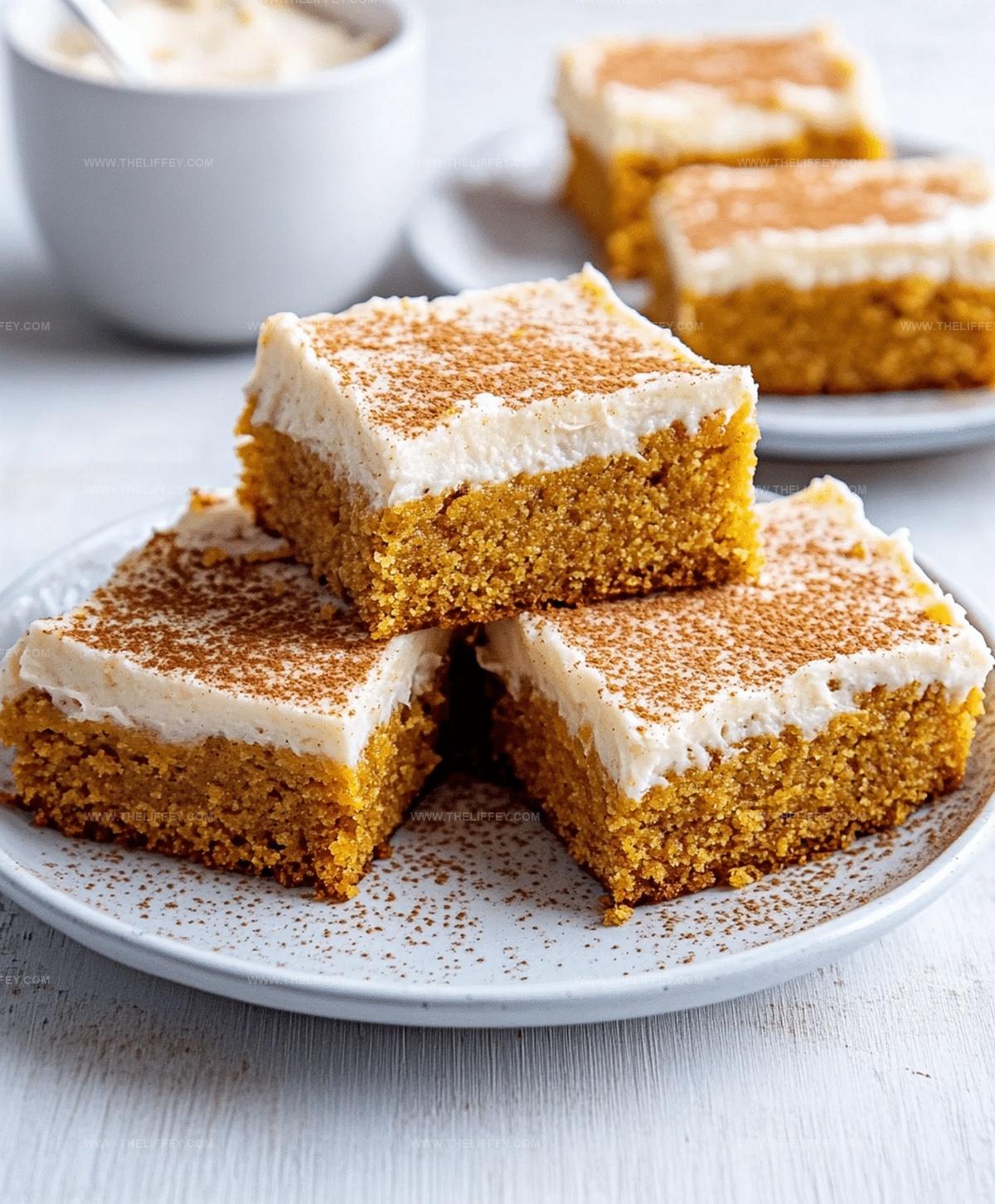 Moist Pumpkin Bars With Cream Cheese Frosting Recipe