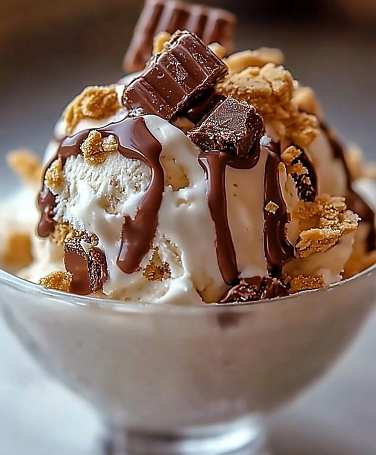 Indulgent Cookie Dough Snickers & Reeses Ice Cream Recipe