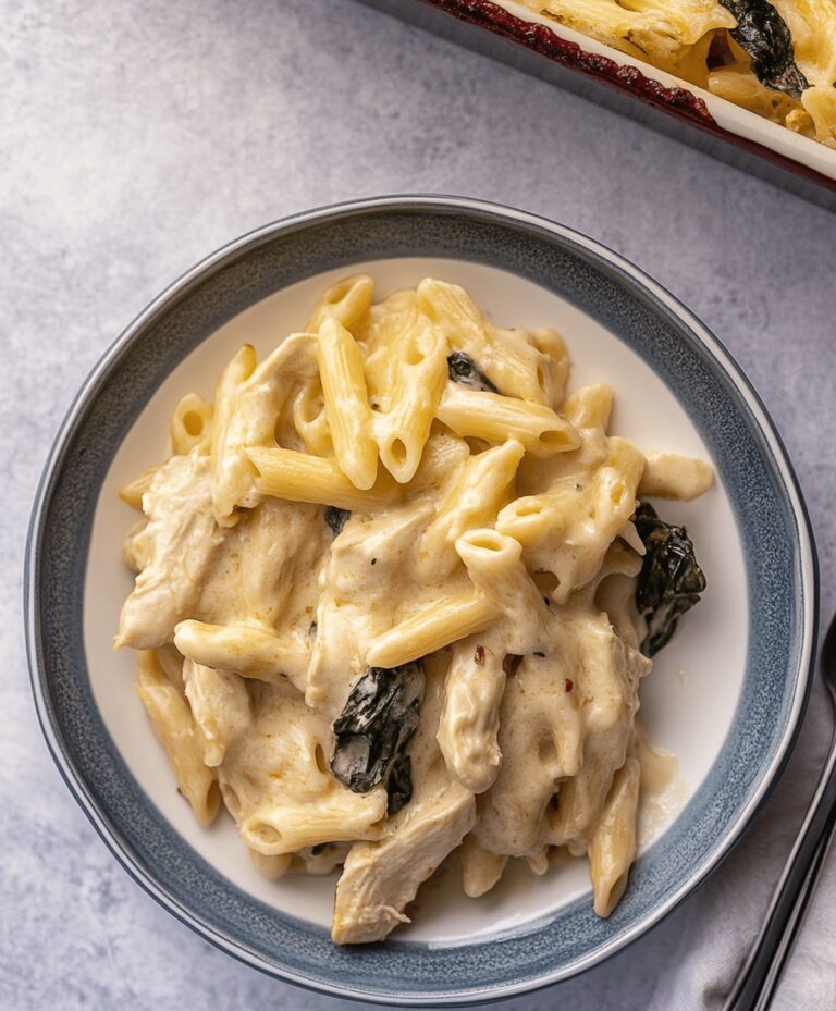 Tuscan Chicken Pasta Bake Recipe