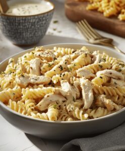 Cheesy White Cheddar Chicken Pasta Recipe
