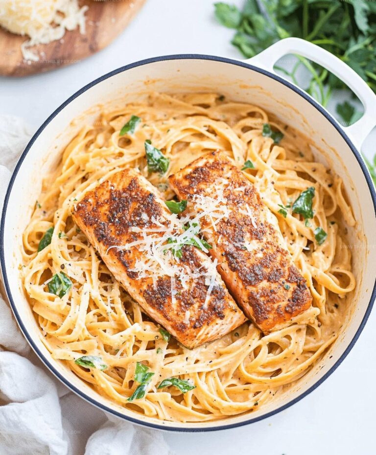 Creamy Cajun Salmon Pasta Recipe