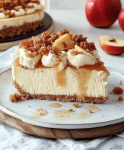 Irresistible Apple Crisp Cheesecake Recipe