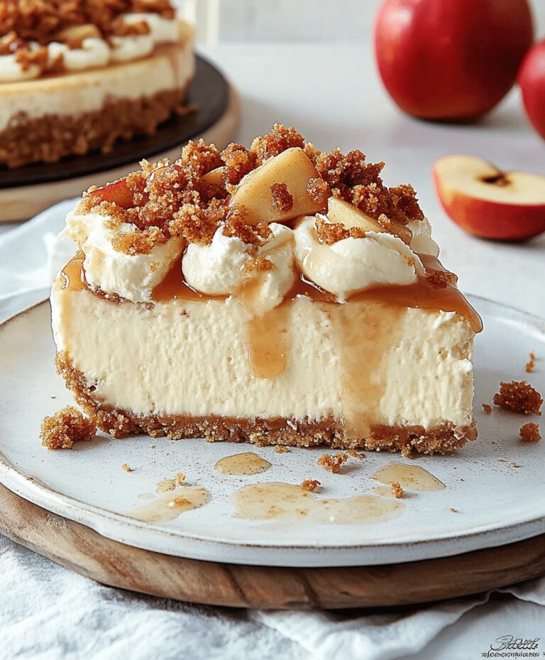 Irresistible Apple Crisp Cheesecake Recipe