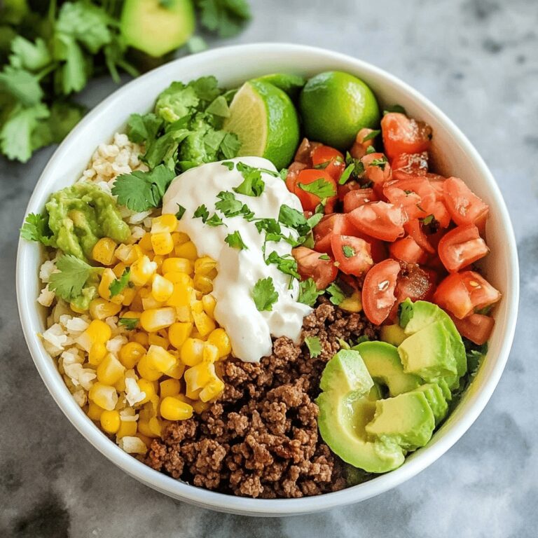 Homemade Beef Burrito Bowl Recipe