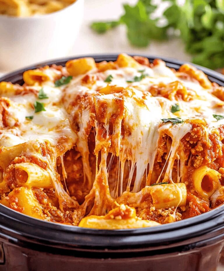 Easy Crockpot Pizza Casserole Recipe