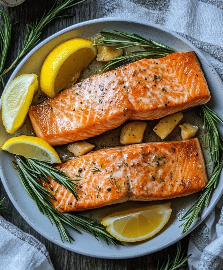 Zesty Lemon Rosemary Salmon Recipe