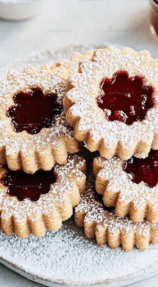 Cherry Almond Linzer Cookies That Impress