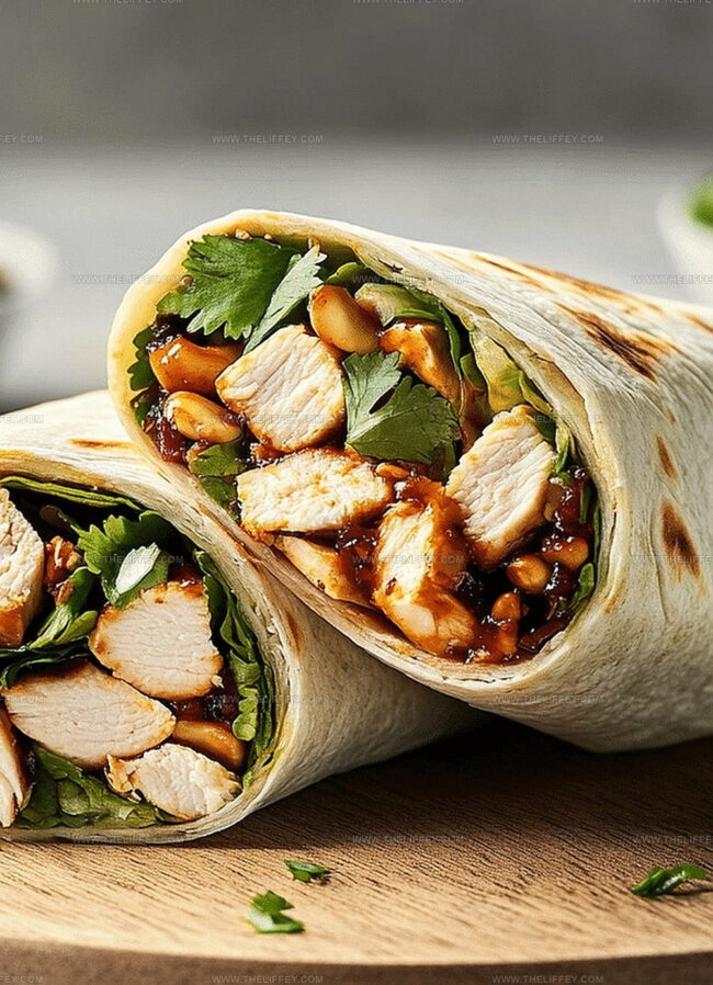 New Twists On Asian Chicken Salad Wrap