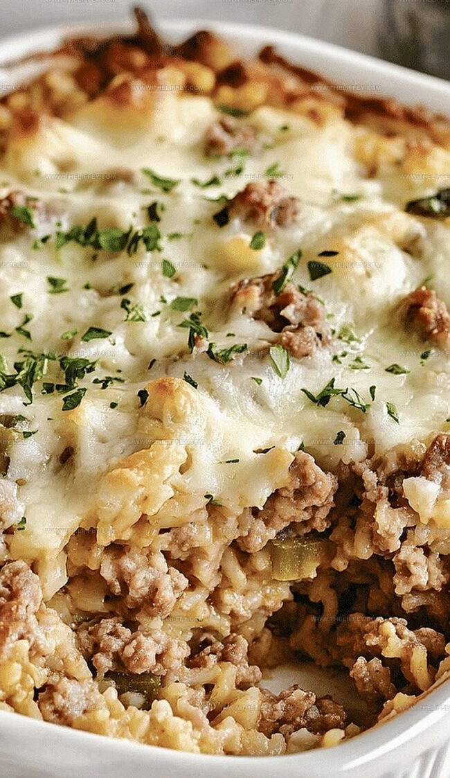 Hamburger Rice Casserole Overview