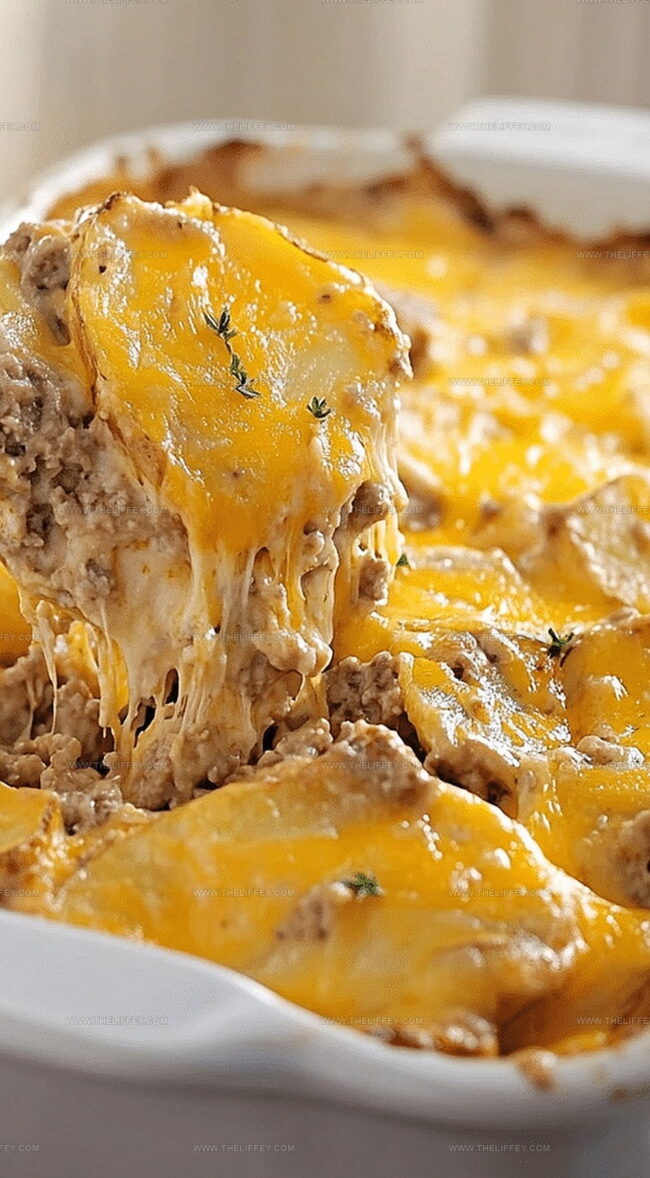 Cheesy Hamburger Potato Casserole, Comfort Upgraded
