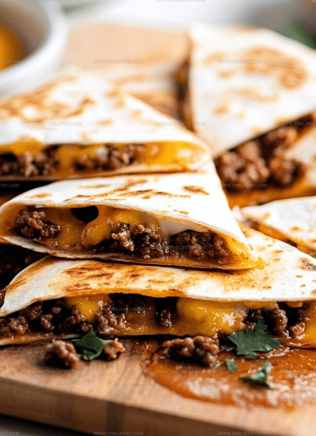 Fresh Twists On Ground Beef Quesadillas