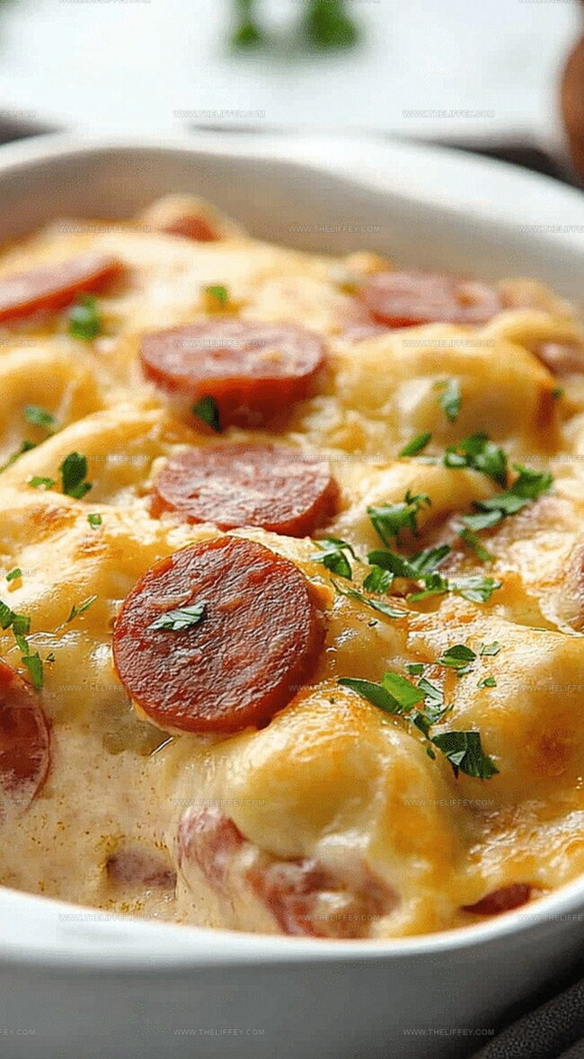 Crockpot Pierogi Casserole With Kielbasa — Comfort Food At Its Best