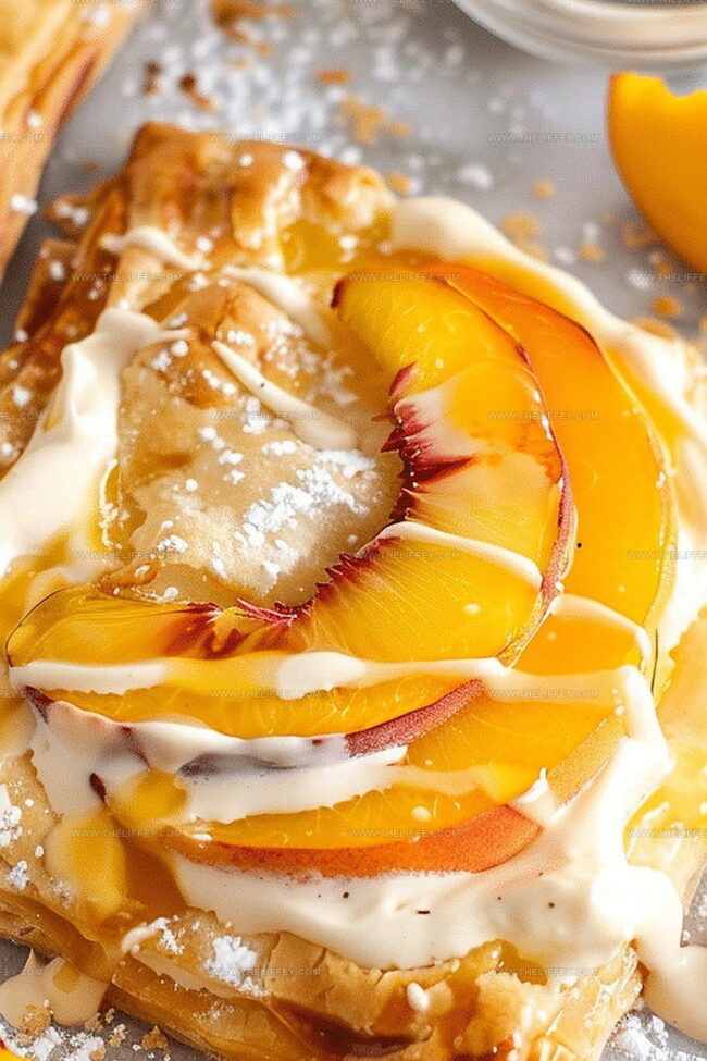 Peach Puff Pastry with Sweet and Flaky Goodness
