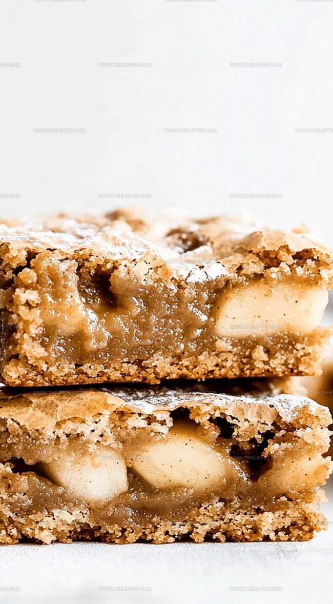 Brown Butter Apple Blondies That Shine