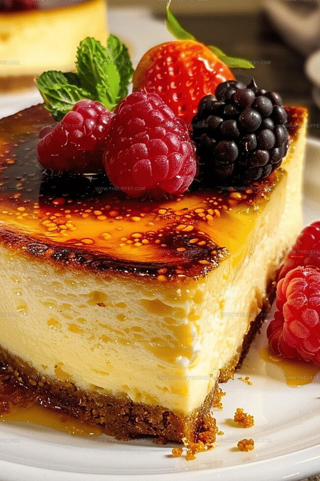 Creme Brulee Cheesecake That Steals the Show