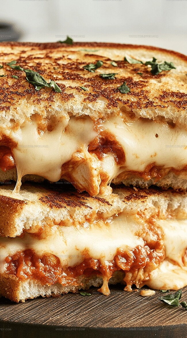 Lazy Chicken Parmesan Grilled Cheese