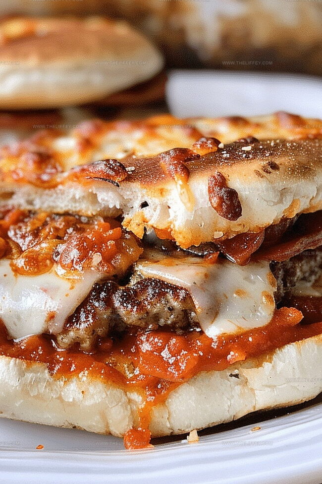 Pizza Burgers That Explode with Flavor