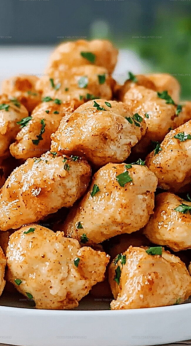 Bite-Sized Garlic Butter Chicken Packed With Flavor