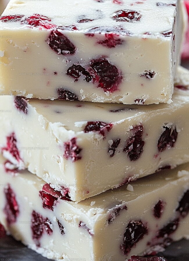 Unique Spins On Cranberry White Chocolate Fudge