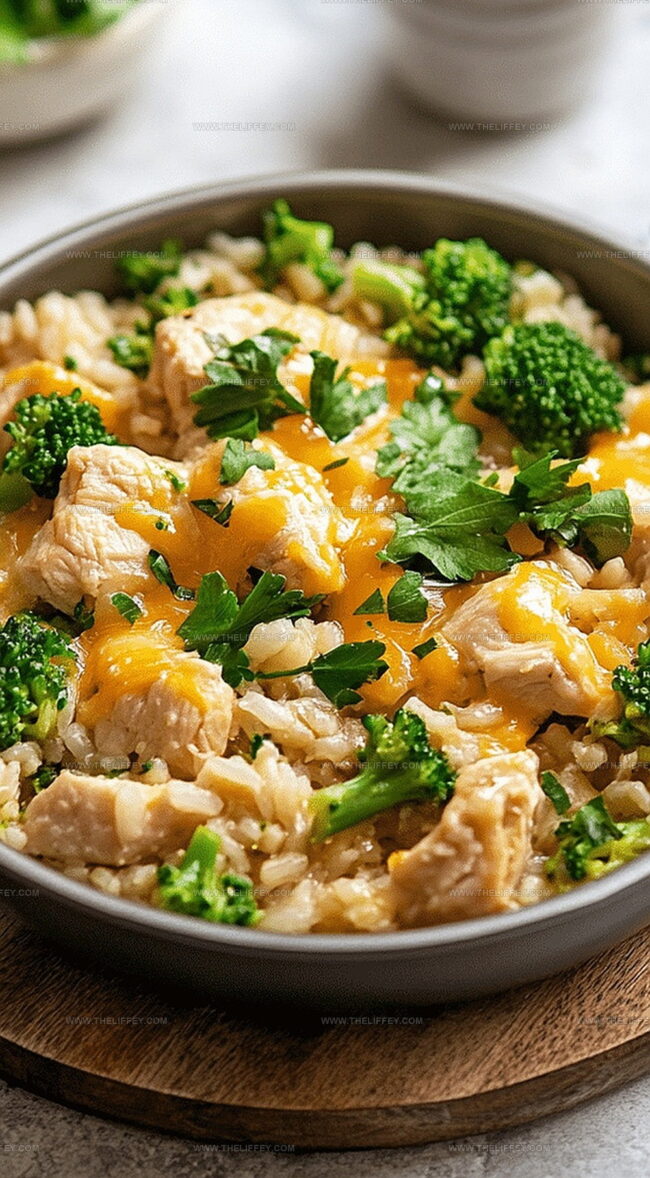 One Pan Cheesy Chicken Broccoli And Rice, A Simple Classic