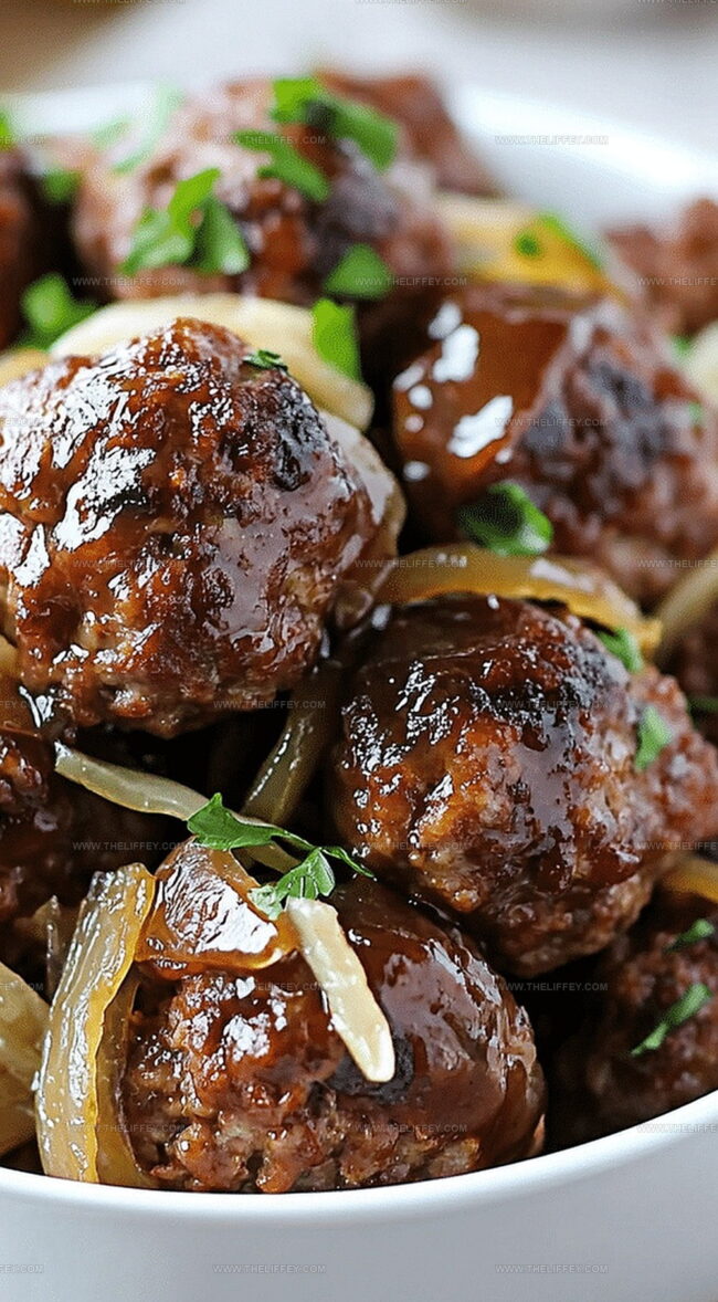 Flavorful Crockpot French Onion Meatballs Overview
