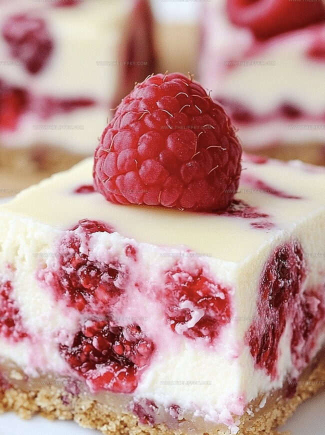 Secrets to White Chocolate Raspberry Cheesecake Bars