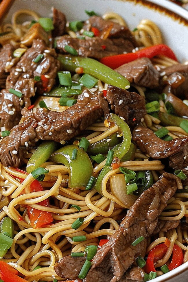 Hoisin Beef Noodles with Rich and Savory Flavors