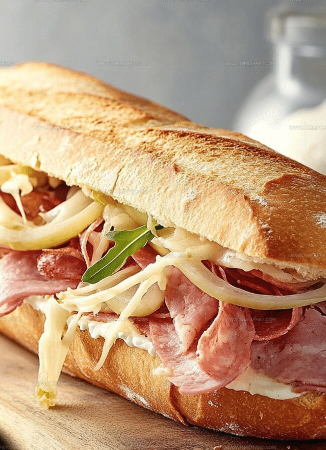 Preparation Steps for Italian Grinder Sub