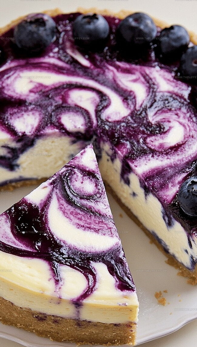 Blueberry Swirl Cheesecake Recipe