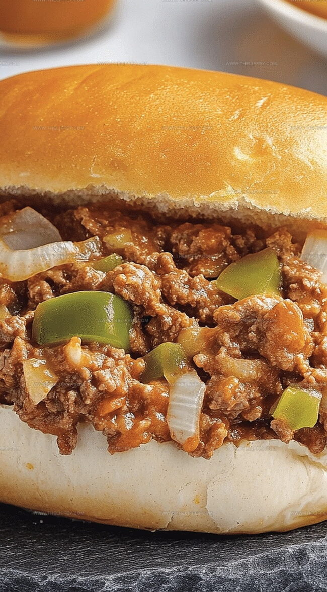 Philly Cheesesteak Sloppy Joes Made Delicious