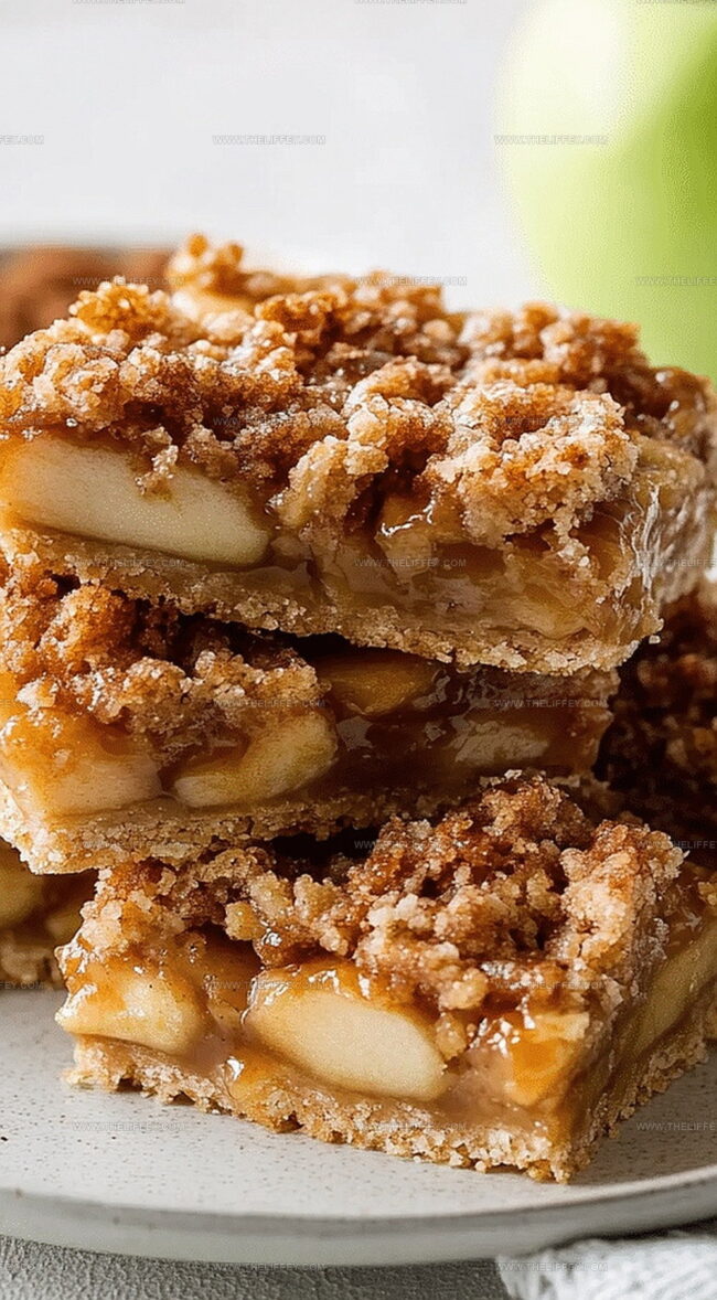 Salted Caramel Apple Pie Bars Overview