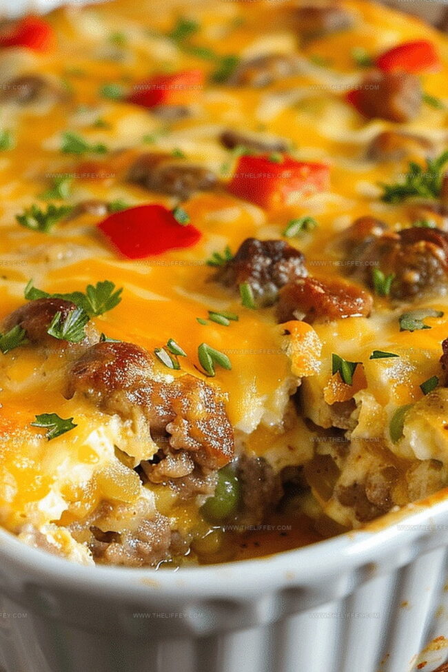 Breakfast Sausage Casserole Bursting with Savory Flavors