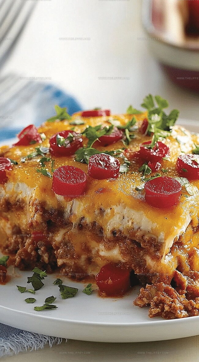 Southern Five Layer Beef Casserole Layers Of Flavor