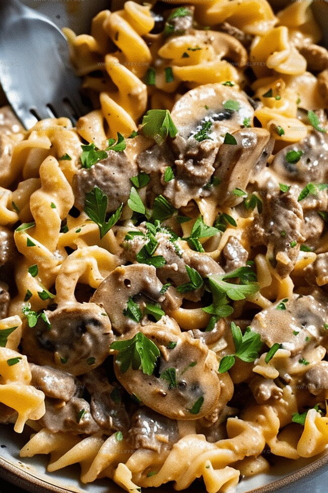 Creamy Beef Stroganoff - All in One Pan, All Comfort