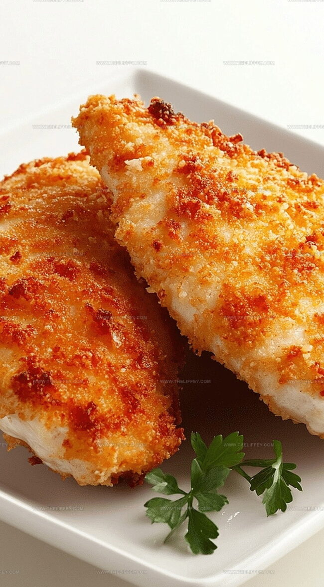 Air Fryer Parmesan Crusted Chicken With Mayo, Crispy And Juicy
