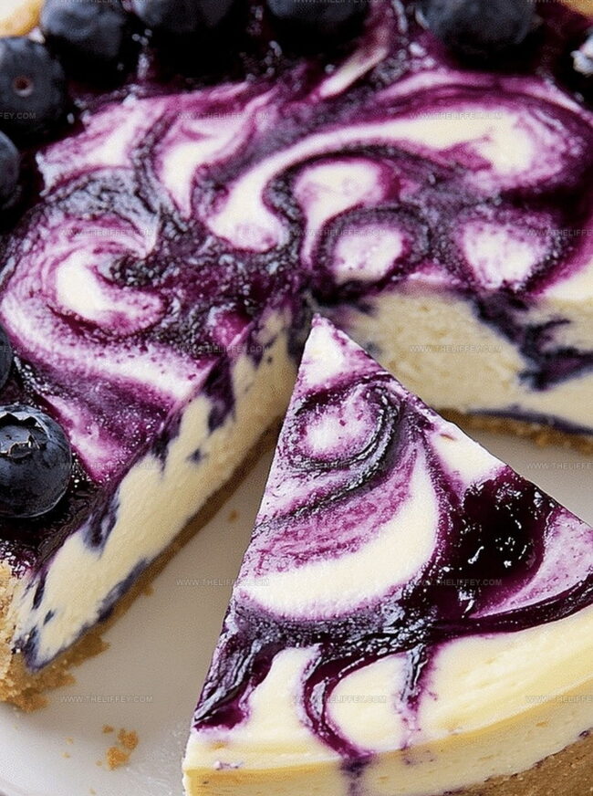Tips for Swirling Blueberry into Cheesecake