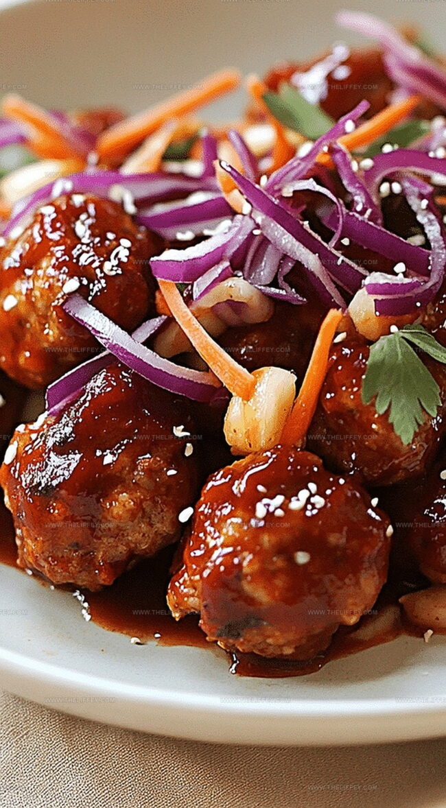 Sweet and Tangy Pineapple BBQ Meatballs
