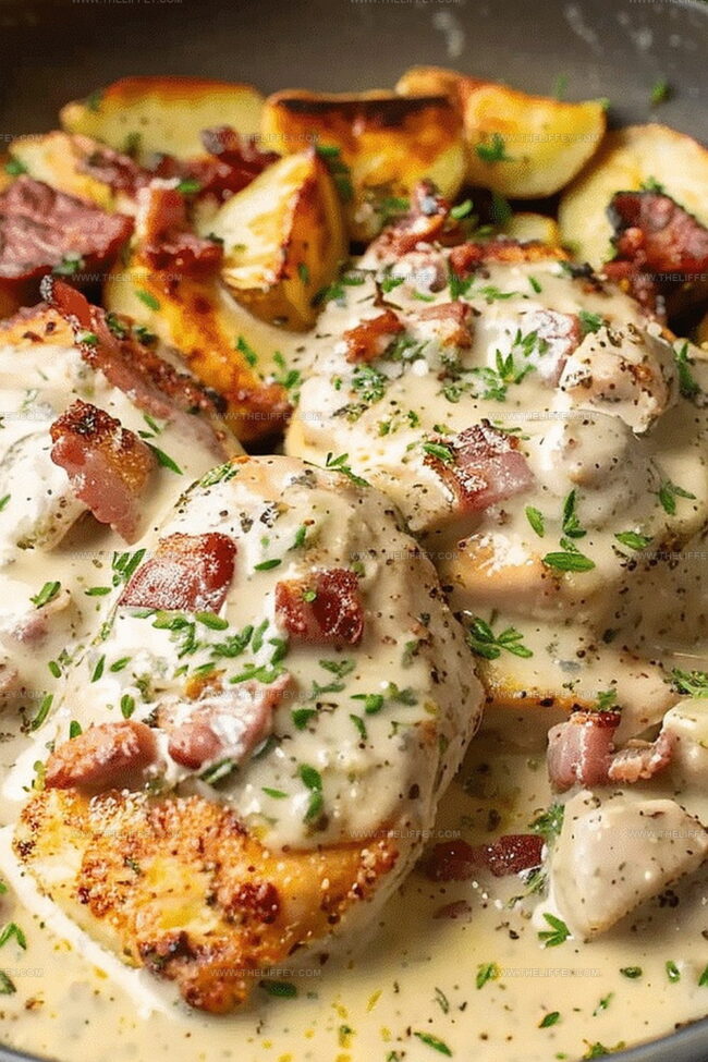One-Pan Creamy Bacon Chicken Packed with Flavor