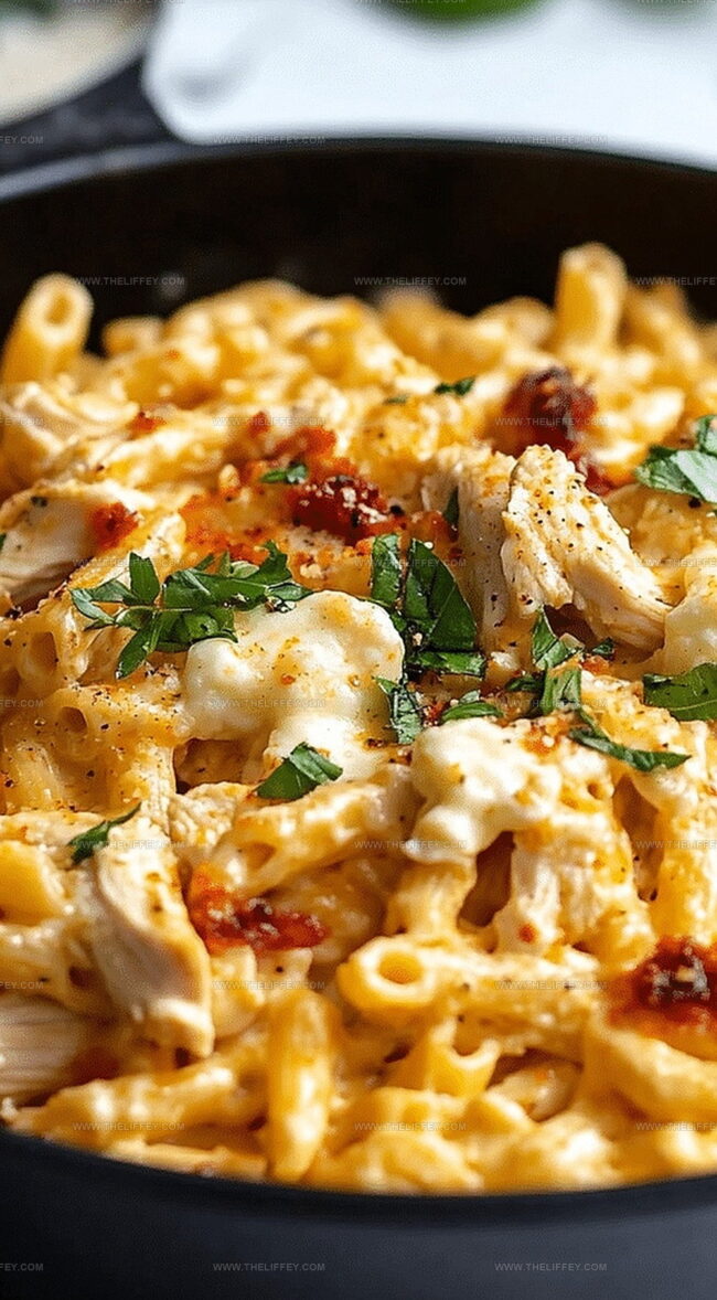 Distinct Features of Chicken Mozzarella Pasta