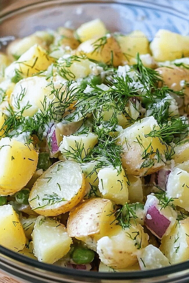 German Dill Potato Salad with Fresh Herb Flavor