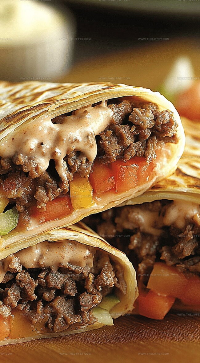 Cheesy Beef Fiesta Wraps Overview