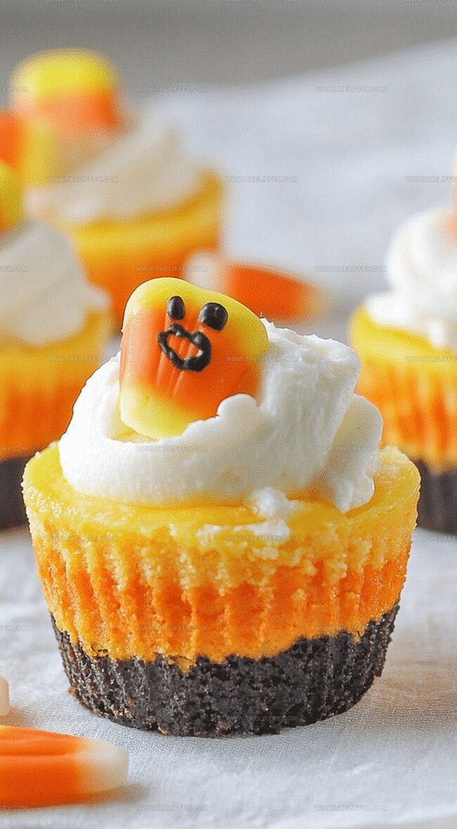 Mini Candy Corn Cheesecakes: Bite-Sized Fall Treats