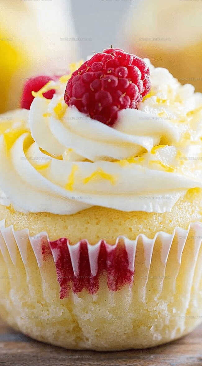 Raspberry Lemon Heaven Cupcakes That Shine