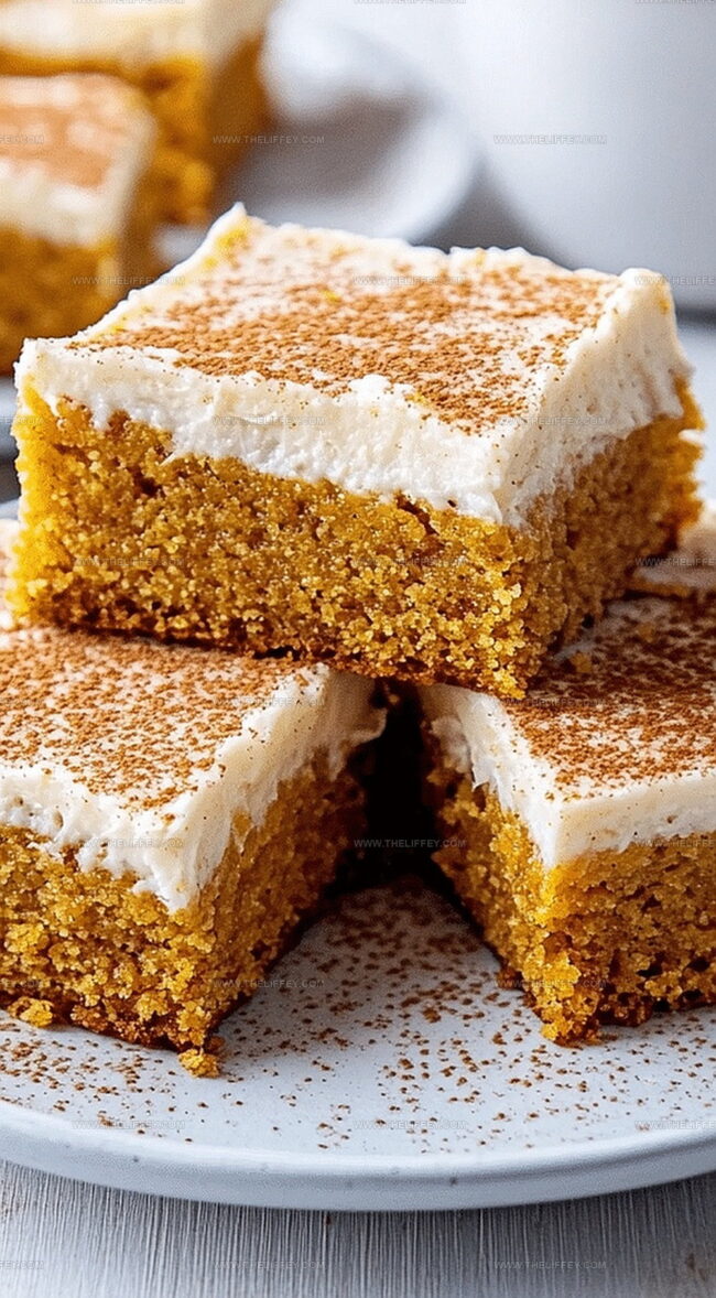 Pumpkin Bars with Cream Cheese Frosting Overview