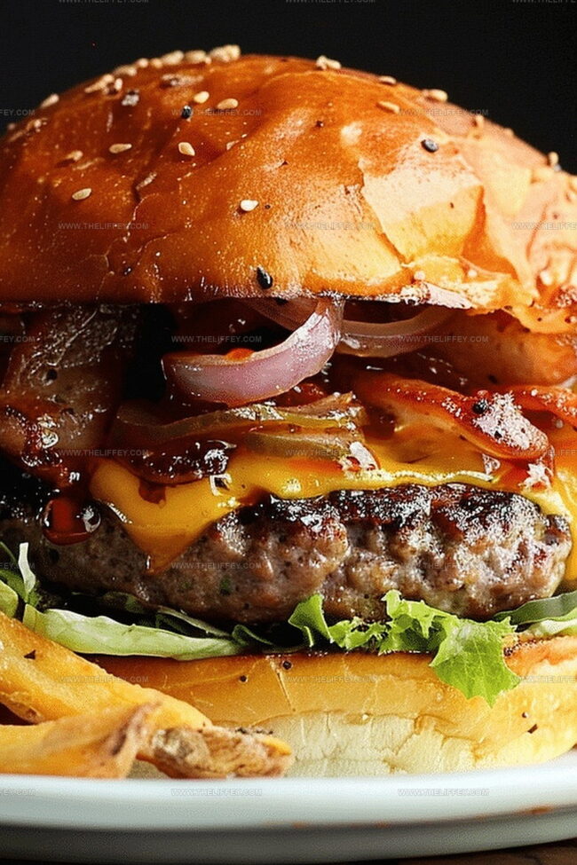 Triple Seared Whiskey Burger with Bold, Smoky Flavor