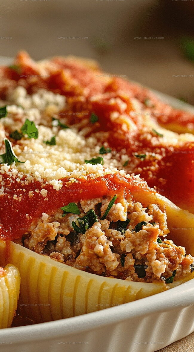 Stuffed Shells with Meat and Cheese That Delight
