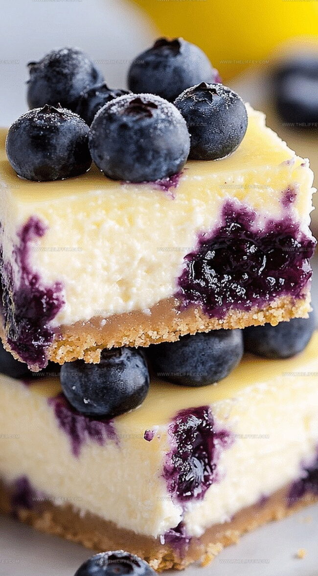 Lemon Blueberry Cheesecake Bars That Wow