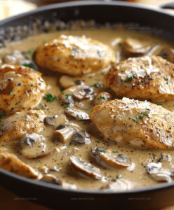 9217297 Creamy Mushroom Asiago Chicken Recipe